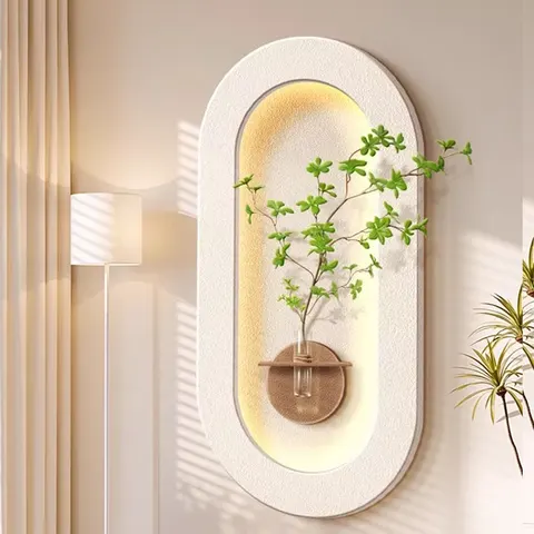 植物 单幅 装饰画 现代简约 客厅背景墙挂画 LED带灯画