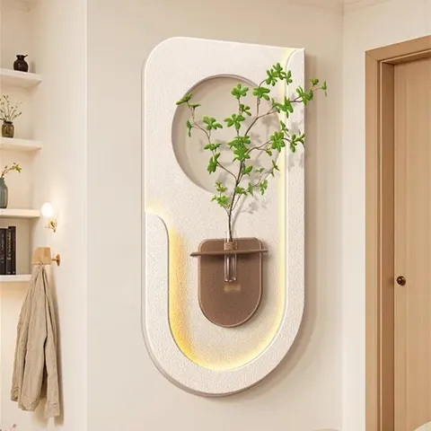 植物 单幅 装饰画 现代简约 客厅背景墙挂画 LED带灯画