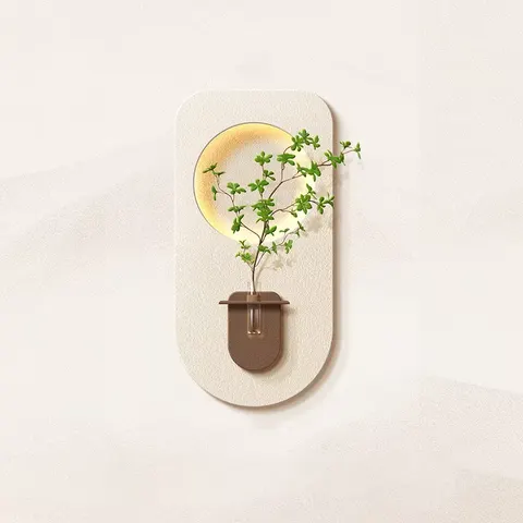 植物 单幅 装饰画 现代简约 客厅背景墙挂画 LED带灯画