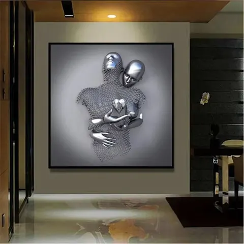 人物 单幅 装饰画 现代简约 客厅背景墙挂画