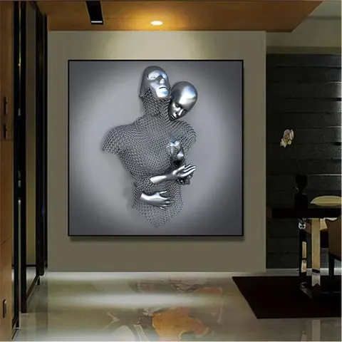 人物 单幅 装饰画 现代简约 客厅背景墙挂画