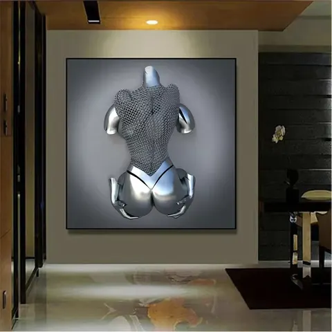 人物 单幅 装饰画 现代简约 客厅背景墙挂画