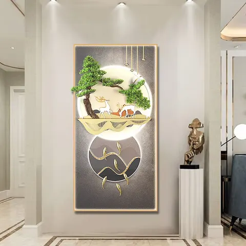 抽象 单幅 装饰画 现代简约 客厅背景墙挂画 晶瓷画