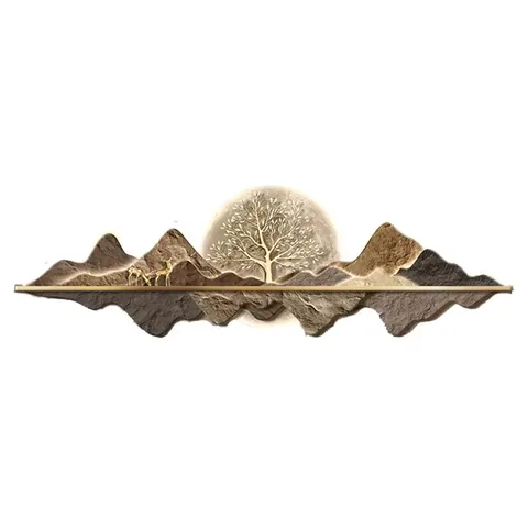 植物 单幅 装饰画 现代简约 客厅背景墙挂画 LED带灯画