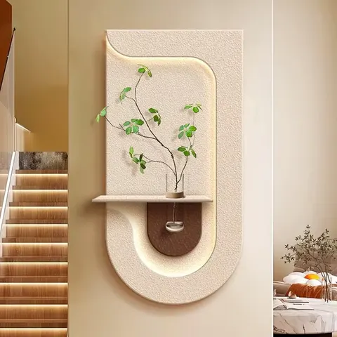 植物 单幅 装饰画 现代简约 客厅背景墙挂画 LED带灯画