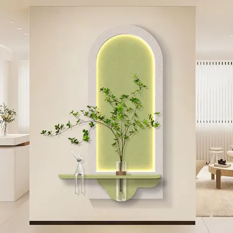 植物 单幅 装饰画 现代简约 客厅背景墙挂画 LED带灯画