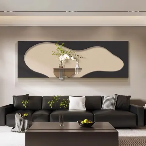植物 单幅 装饰画 现代简约 客厅背景墙挂画 LED带灯画
