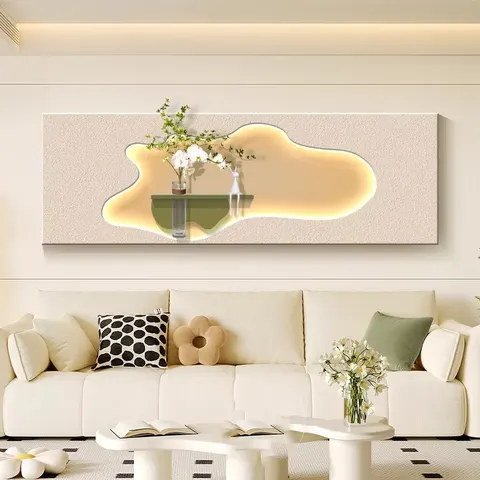 植物 单幅 装饰画 现代简约 客厅背景墙挂画 LED带灯画