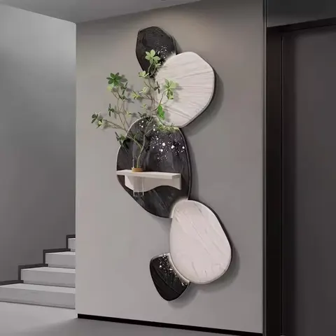 植物 单幅 装饰画 现代简约 餐厅背景墙挂画 LED带灯画