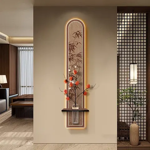 植物 单幅 装饰画 现代简约 客厅背景墙挂画 LED带灯画