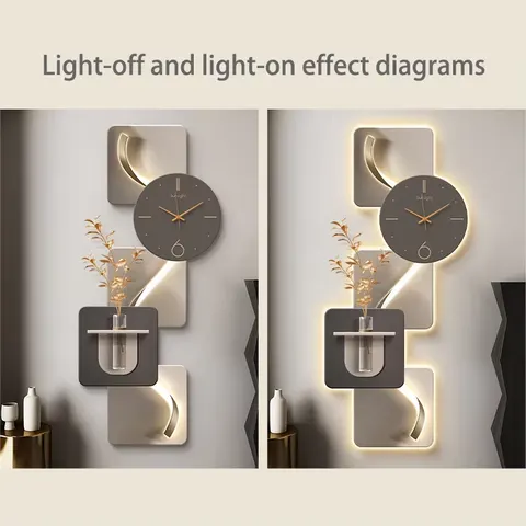植物 单幅 装饰画 现代简约 玄关背景墙挂画 LED带灯画