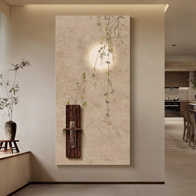 植物 单幅 装饰画 现代简约 玄关背景墙挂画 砂岩浮雕