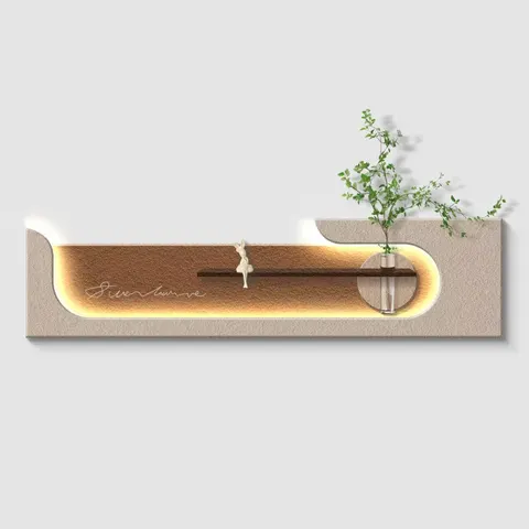植物 单幅 装饰画 现代简约 客厅背景墙挂画 LED带灯画