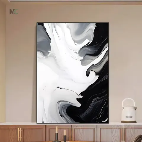 抽象 单幅 装饰画 现代简约 玄关背景墙挂画 晶瓷画