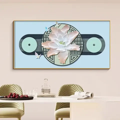 抽象 单幅 装饰画 现代简约 客厅背景墙挂画 LED带灯画