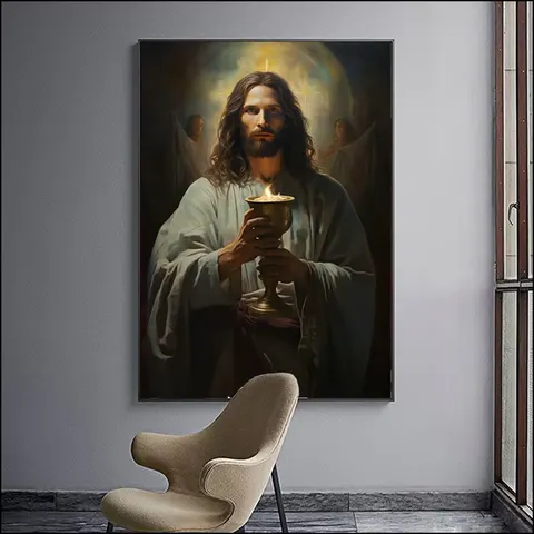 人物 单幅 装饰画 现代简约 客厅背景墙挂画 LED带灯画