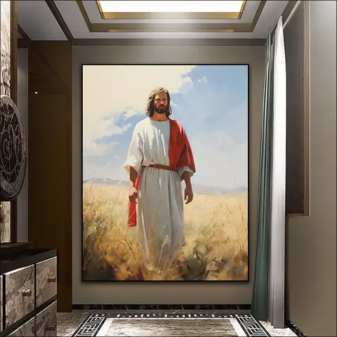 人物 单幅 装饰画 现代简约 客厅背景墙挂画 LED带灯画