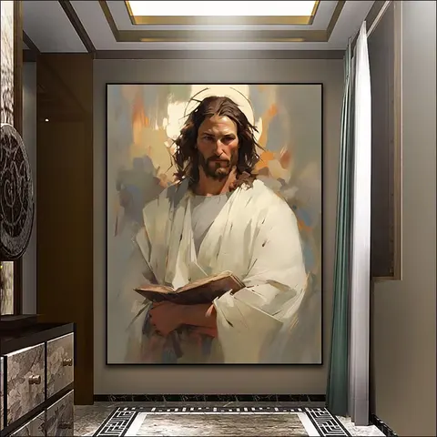 人物 单幅 装饰画 现代简约 客厅背景墙挂画 LED带灯画