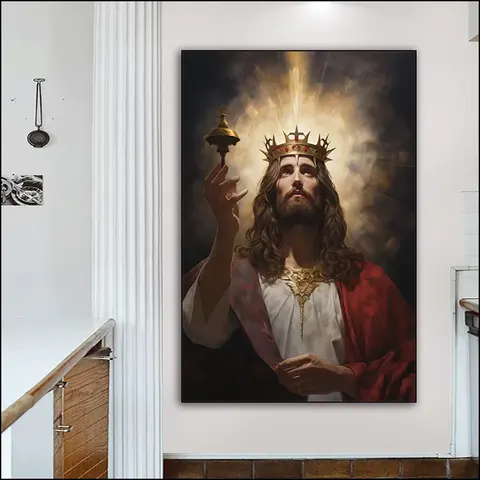 人物 单幅 装饰画 现代简约 客厅背景墙挂画 LED带灯画