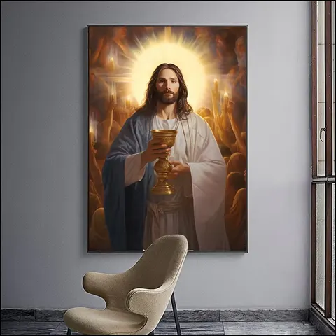 人物 单幅 装饰画 现代简约 客厅背景墙挂画 LED带灯画