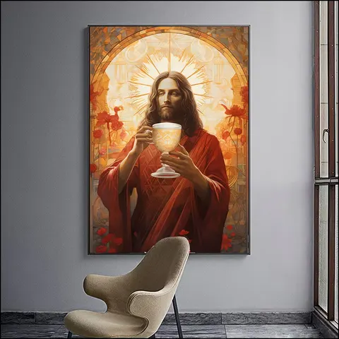 人物 单幅 装饰画 现代简约 客厅背景墙挂画 LED带灯画