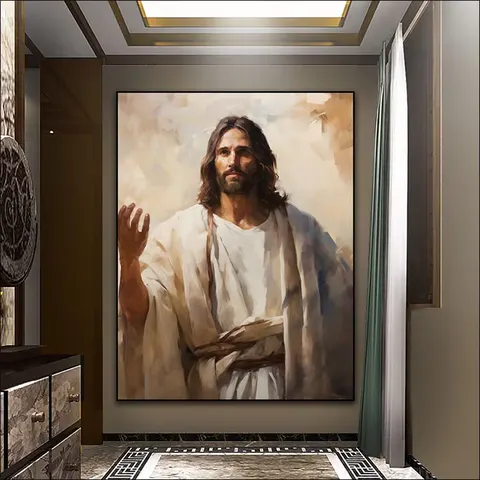 人物 单幅 装饰画 现代简约 客厅背景墙挂画 LED带灯画