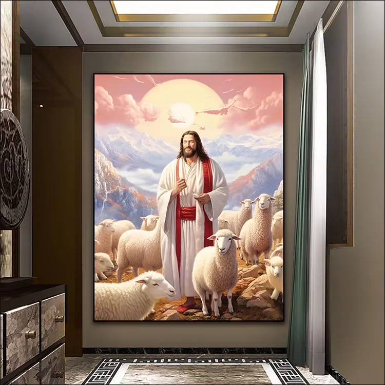 人物 单幅 装饰画 现代简约 客厅背景墙挂画 LED带灯画