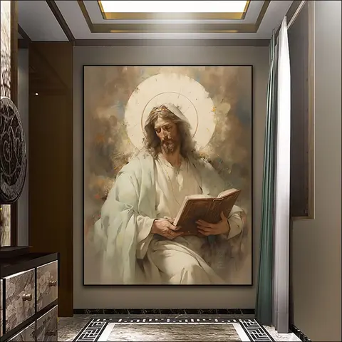 人物 单幅 装饰画 现代简约 客厅背景墙挂画 LED带灯画