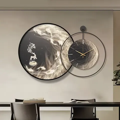 山水 单幅 装饰画 现代简约 客厅背景墙挂画 LED带灯画