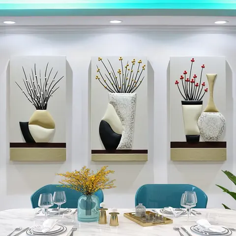 抽象 单幅 装饰画 现代简约 餐厅背景墙挂画 手工皮雕