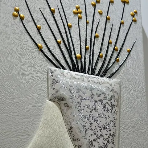 抽象 单幅 装饰画 现代简约 餐厅背景墙挂画 手工皮雕