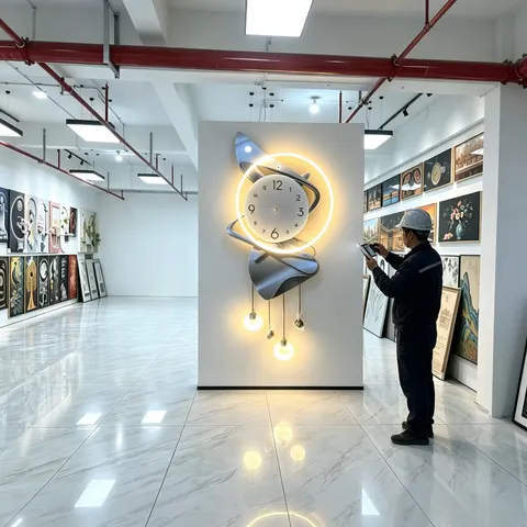 抽象 单幅 装饰画 现代简约 酒店背景墙挂画 LED带灯画