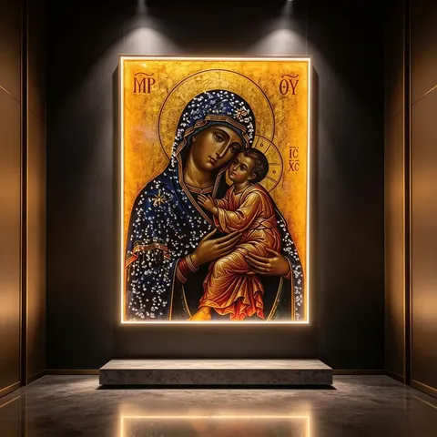 抽象 单幅 装饰画 现代简约 客厅背景墙挂画 LED带灯画