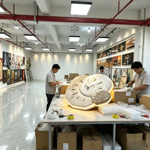 日月星辰 单幅 装饰画 现代简约 客厅背景墙挂画 LED带灯画