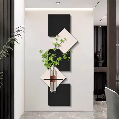 植物 单幅 装饰画 现代简约 客厅背景墙挂画 LED带灯画