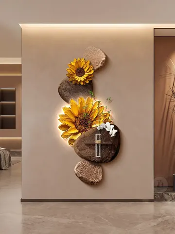 抽象 单幅 装饰画 轻奢风 玄关背景墙挂画 砂岩浮雕