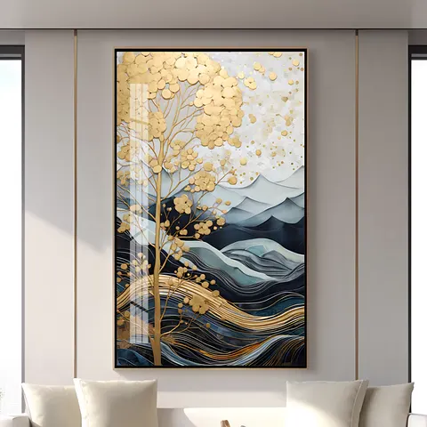 抽象 单幅 装饰画 轻奢风 餐厅背景墙挂画 壁饰摆件