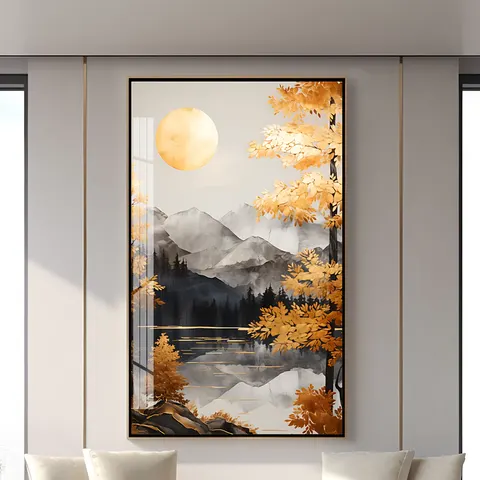 抽象 单幅 装饰画 轻奢风 餐厅背景墙挂画 壁饰摆件