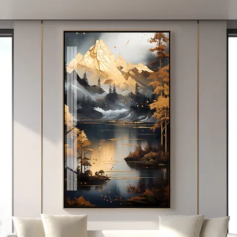 抽象 单幅 装饰画 轻奢风 餐厅背景墙挂画 壁饰摆件