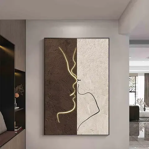 抽象 单幅 装饰画 复古怀旧 玄关背景墙挂画 晶瓷画