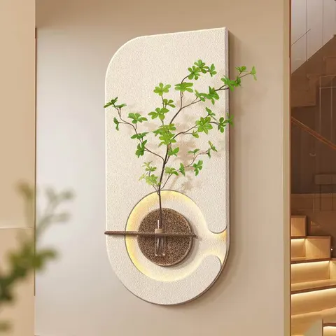 植物 单幅 装饰画 现代简约 客厅背景墙挂画 LED带灯画