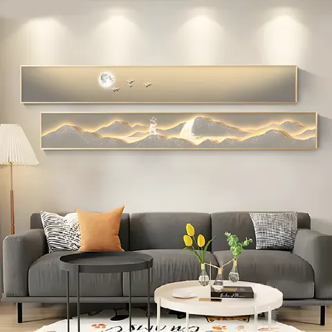 抽象 单幅 装饰画 现代简约 卧室背景墙挂画