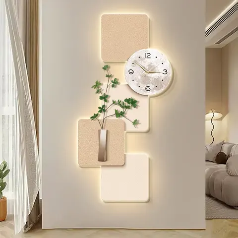 抽象 单幅 装饰画 现代简约 玄关背景墙挂画 LED带灯画