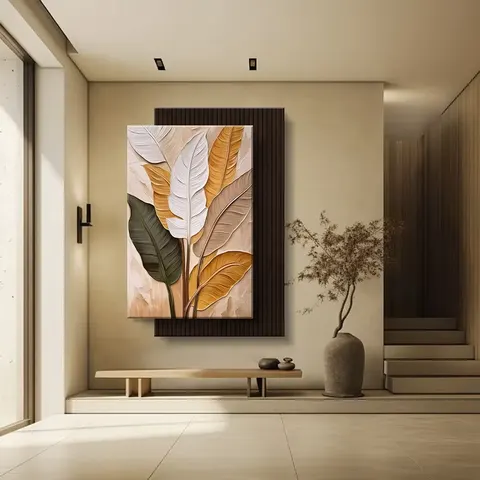 抽象 单幅 装饰画 现代简约 玄关背景墙挂画 LED带灯画
