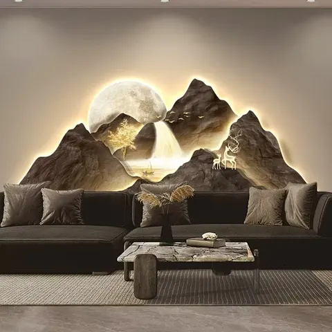 抽象 单幅 装饰画 现代简约 客厅背景墙挂画 精雕画