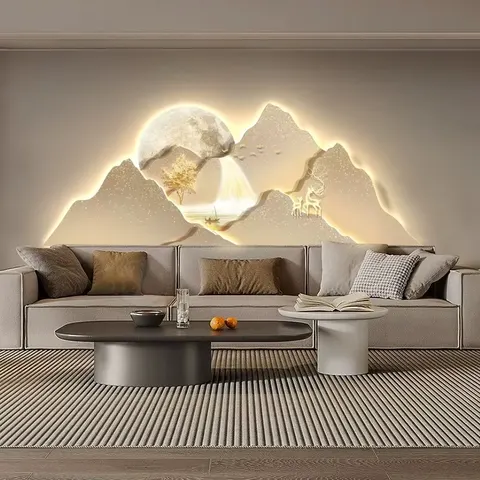 抽象 单幅 装饰画 现代简约 客厅背景墙挂画 精雕画