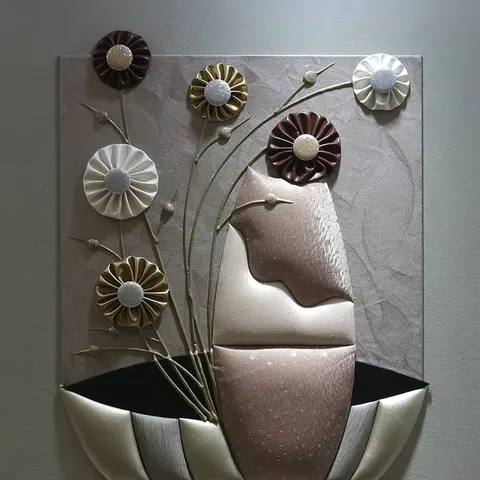 抽象 单幅 装饰画 轻奢风 客厅背景墙挂画 手工皮雕