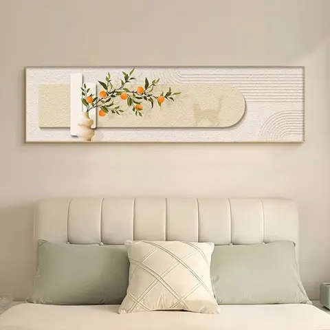植物 单幅 装饰画 现代简约 客厅背景墙挂画 晶瓷画
