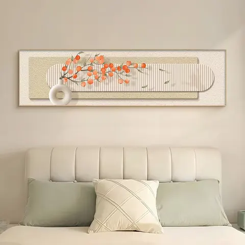 植物 单幅 装饰画 现代简约 客厅背景墙挂画 晶瓷画