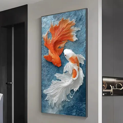 抽象 单幅 装饰画 轻奢风 玄关背景墙挂画 LED带灯画